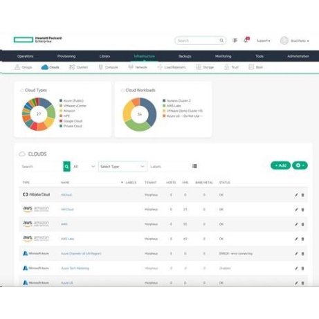 HPE Morpheus Enterprise Software per Socket (15 WLE) 1-year 24x7 Support New Install E-LTU