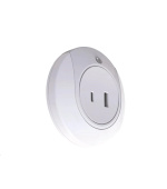 WG - Noční LED světlo do zásuvky s USB / WG FireFly / white