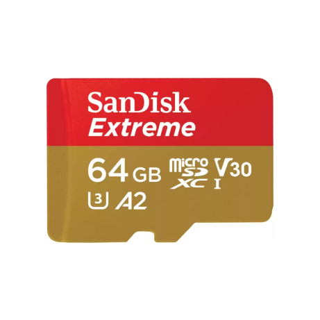 SanDisk Extreme/micro SDXC/64GB/170MBps/UHS-I U3 / Class 10/+ Adaptér