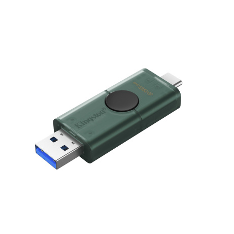 DataTraveler Duo G2/128GB/USB 3.2/USB-A + USB-C/Zelená