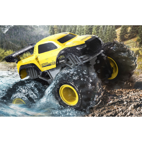 RC obojživelník Monster Truck - žlutá