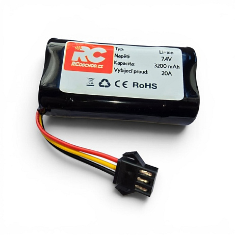 Akumulátor Li-ion 7,4V 3200 mAh 3SM konektor