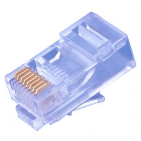 Konektor UTP RJ45 (8p8c), Cat5E, 50µm, licna(lanko) - 100 ks