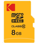 Kodak paměťová microSD karta 8GB Class10 w/adapter Extra