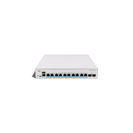 Cisco Catalyst switch C1300X-10NU-2X (10x5GbE,2xSFP28,10Gb/s uplink - 25Gb/s stack only,10xPoE++,385W)