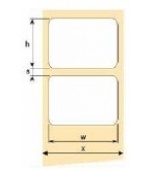 OEM samolepicí etikety 32 mm x 16 mm, bílý papír, snímatelné lepidlo, cena za 5000 ks