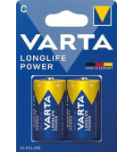 BAZAR - Varta LR14/2BP Longlife POWER (HIGH ENERGY) (Blistr 2ks) - Poškozený obal (Komplet)