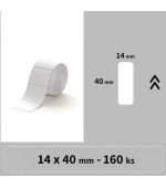 Niimbot štítky RP 14x40mm 155ks Bílé pro D11, D11-M, D110, D110-H
