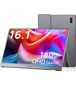 Arzopa Z3FC Portable Monitor 16.1" 180hz IPS 2K 1440P Metal Housing Přenosný monitor + pouzdro