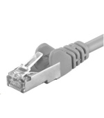 PREMIUMCORD Patch kabel CAT6a S-FTP, RJ45-RJ45, AWG 26/7 0,5m šedá