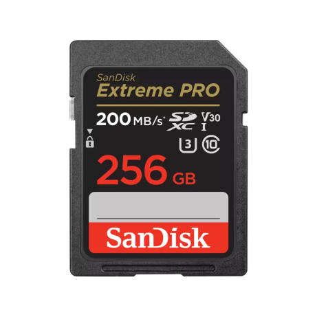 SanDisk Extreme PRO/SDXC/256GB/200MBps/UHS-I U3 / Class 10