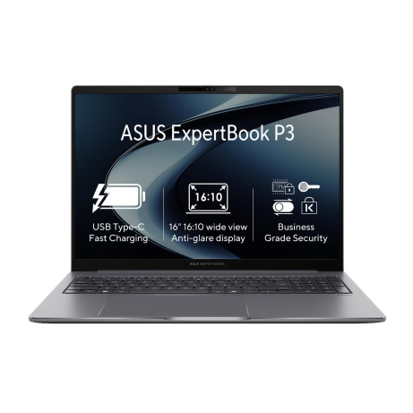 ASUS NTB ExpertBook P3 (P3605CVA-MB0004X), i7-13620H, 16" WUXGA, 32GB, 1TB SSD, UHD, W11 Pro, Misty Grey