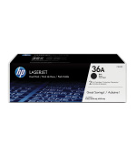 HP 36A Black 2-pack LJ Toner Cart, CB436AD (2,000 / 2,000 pages)