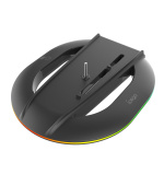 iPega P5S035SAH Vertikální Stojan (2xUSB-A) s RGB pro PS5 Slim/PS5 Pro Black