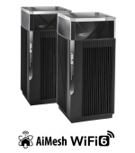 BAZAR ASUS ZenWiFi Pro XT12 2-pack Wireless AX11000 Tri-band Mesh WiFi 6 System, 2.5G WAN/LAN (ROZBALENO)