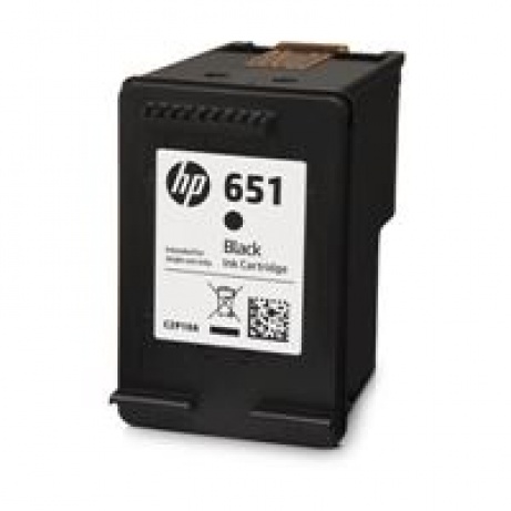 HP 651 Black Original Ink Advantage Cartridge, C2P10AE (600 pages)