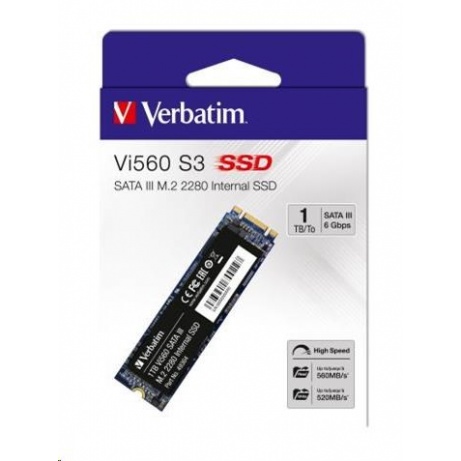 VERBATIM SSD Vi560 S3 M.2 512GB SATA III, W 560/ R 520MB/s