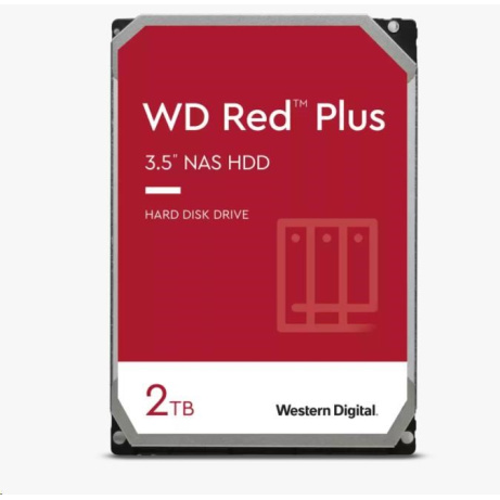 BAZAR - WD RED PLUS NAS WD20EFZX 2TB SATA/600 128MB cache 175 MB/s CMR