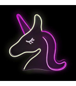 2Kids Toys LED NEON LIGHT lampička Jednorožec růžovobílý