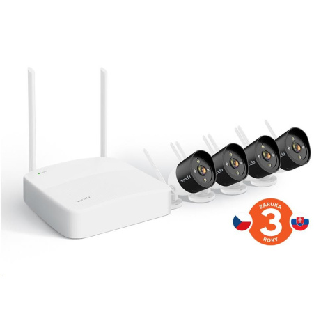 BAZAR - Tenda K4W-3TC - kamerový WiFi set, 4x IP 2K kamera, NVR rekordér, zvuk, noční vidění - poškozený obal