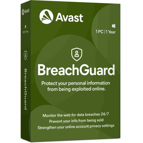 _Nová Avast BreachGuard 1PC na 12 měsíců