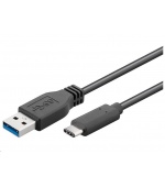 PremiumCord Kabel USB 3.1 konektor C/male - USB 3.0 A/male, černý, 1m