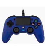 Nacon Wired Compact Controller - ovladač pro PlayStation 4 - modrý