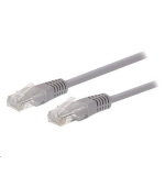 Kabel C-TECH patchcord Cat5e, UTP, šedý, 40m