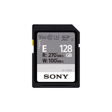 Sony SFE128A/SD / SDXC / SDHC/128GB/270MBps/UHS-II U3 / Class 10/Černá