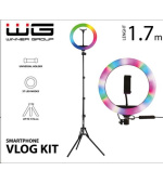 WG - Vlog Kit s RGB a tripodem 1,7m / základní sada pro natáčení video blogů