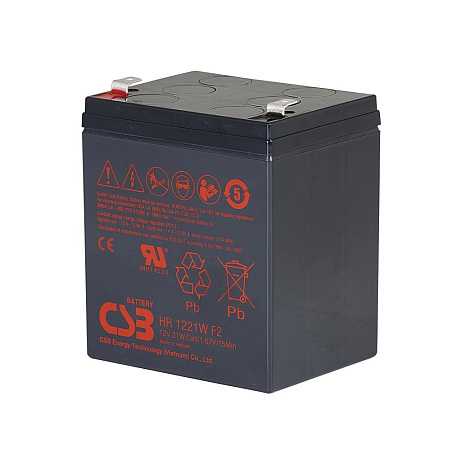 Baterie CSB HR1221WF2; 12V; 5Ah/21W, F2