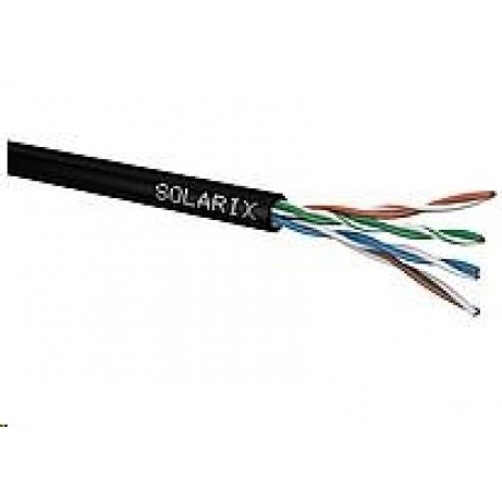 Instalační kabel Solarix venkovní UTP, Cat5E, drát, PE, box 305m SXKD-5E-UTP-PE