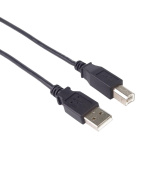 PremiumCord kabel USB 2.0, A-B, 0.5m, černá