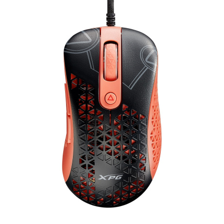 Adata XPG Slingshot Mera Edition/Herní/Optická/Pro praváky/12 000DPI/Drátová USB/Černá-oranžová