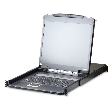 ATEN 16-Port KVM PS/2+USB, OSD, rack, 17" LED LCD,