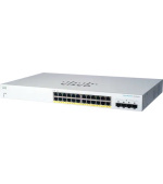 Cisco switch CBS220-24P-4G-UK (24xGbE,4xSFP,24xPoE+,195W) - REFRESH