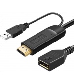 PremiumCord Adaptér HDMI 2.0 na DisplayPort 1.2 rozlišení 4K@60Hz 25cm