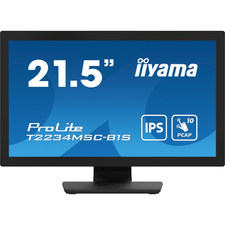 22" LCD iiyama T2234MSC-B1S:PCAP,10P,IPS,FHD,HDMI