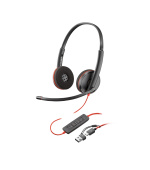 Poly Blackwire 3220 náhlavní souprava, USB-C/A adaptér, stereo (bulk)