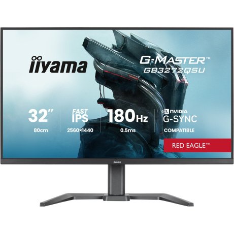 iiyama G-Master/GB3272QSU-B1/31,5"/IPS/QHD/180Hz/0,5ms/Černá/3R