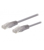 Kabel C-TECH patchcord Cat5e, UTP, šedý, 30m