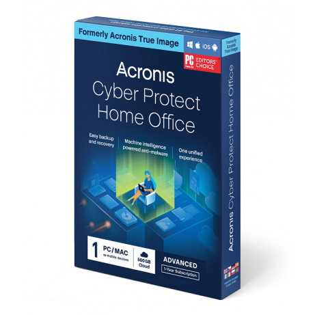 Acronis Cyber Protect Home Office Advanced Sub. 1 Computer + 500 GB Acronis Cloud Storage - 1Y
