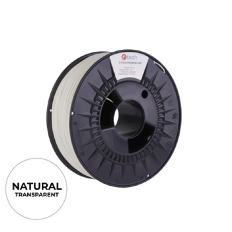 Filament C-TECH PREMIUM LINE, TPU 90A, flexibilní, natural, 1,75mm, 1kg