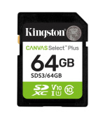 Kingston SDXC karta 64GB Canvas Select Plus, U1, V10, A1