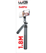 WG - Selfie tyč + tripod + teleskopický GoPro stojan / WG7 SellPhi / black
