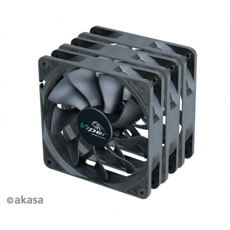 ventilátor Akasa - 12 cm VIPER S-flow 3ks B