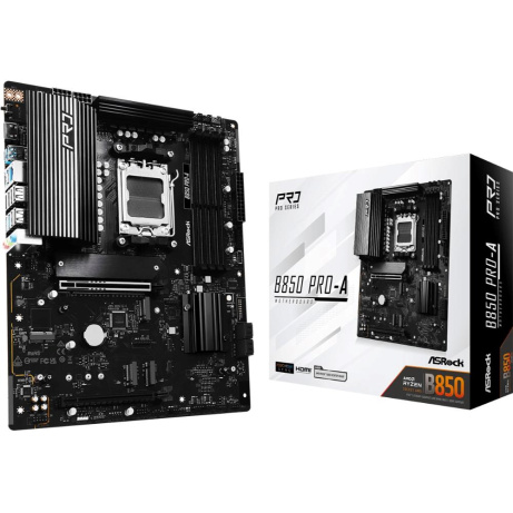 BAZAR - ASRock MB Sc AM5 B850 Pro-A, AMD B850, 4xDDR5, 1xUSB-C, HDMI, ATX - Po opravě (Bez příšlušenství)