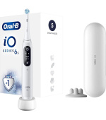 Oral-B iO Series 6 elektrický zubní kartáček, 5 režimů, časovač, tlakový senzor, mobilní aplikace, bílá