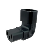Adaptér vertikálně úhlový IEC C13 na IEC C14 napětí 230V, 10A