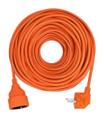 Solight prodlužovací přívod - spojka, 1 zásuvka, 20m, 3 x 1,5mm2, oranžová